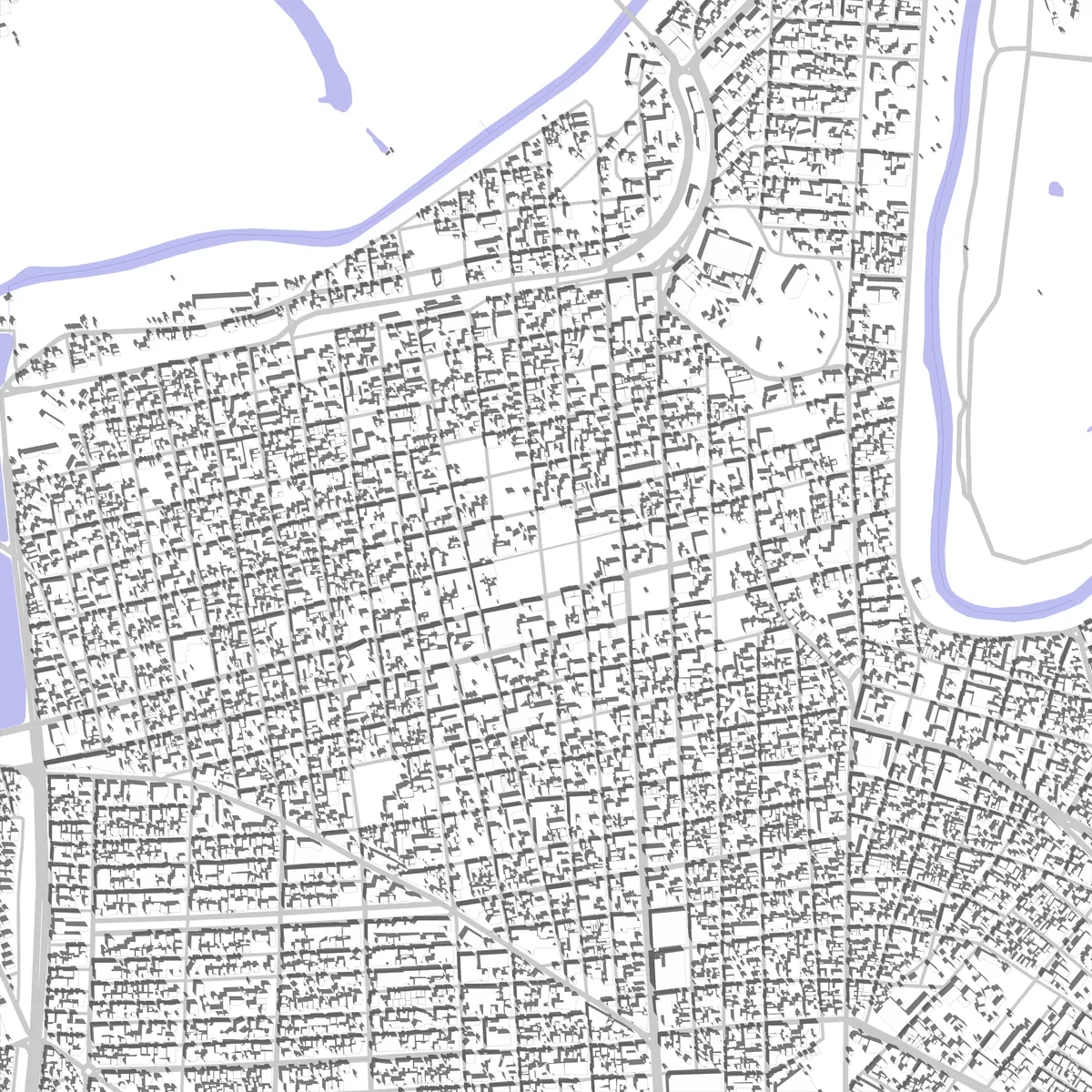 Matamoros plano de situación (2,5 km)