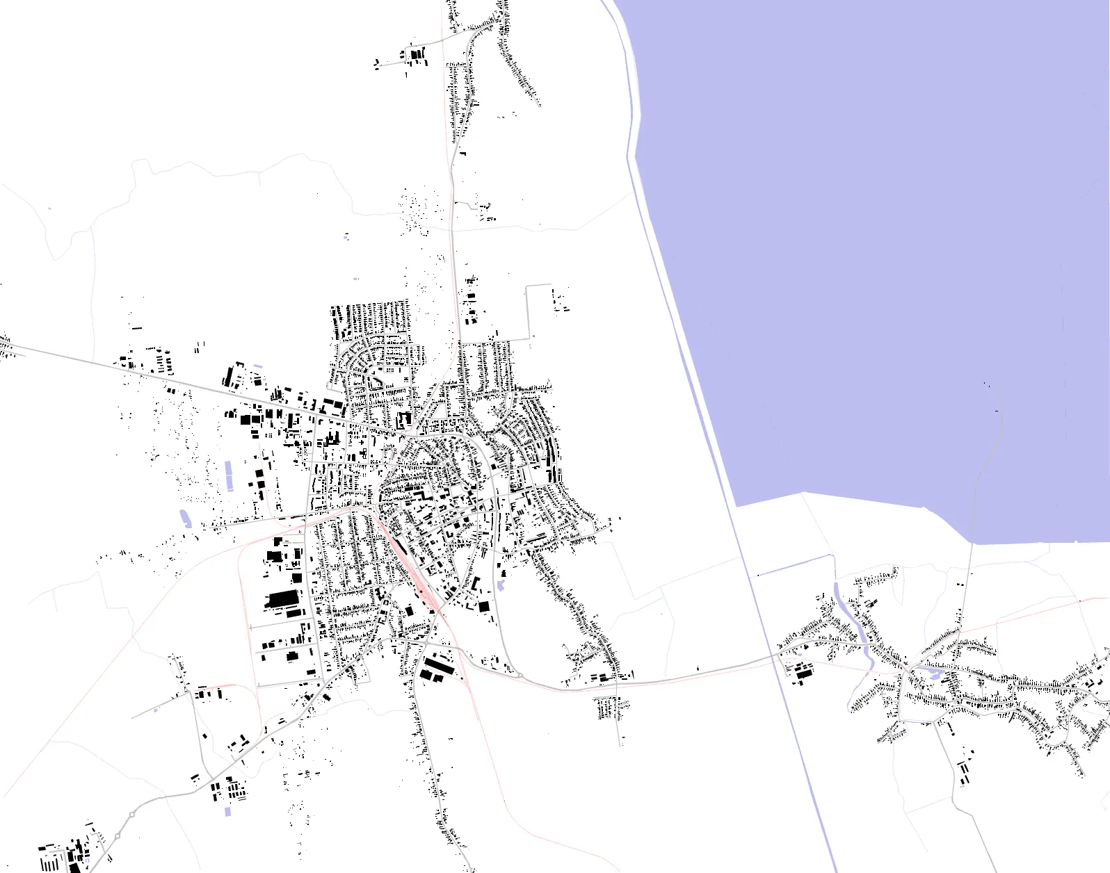Mátészalka figure ground plan