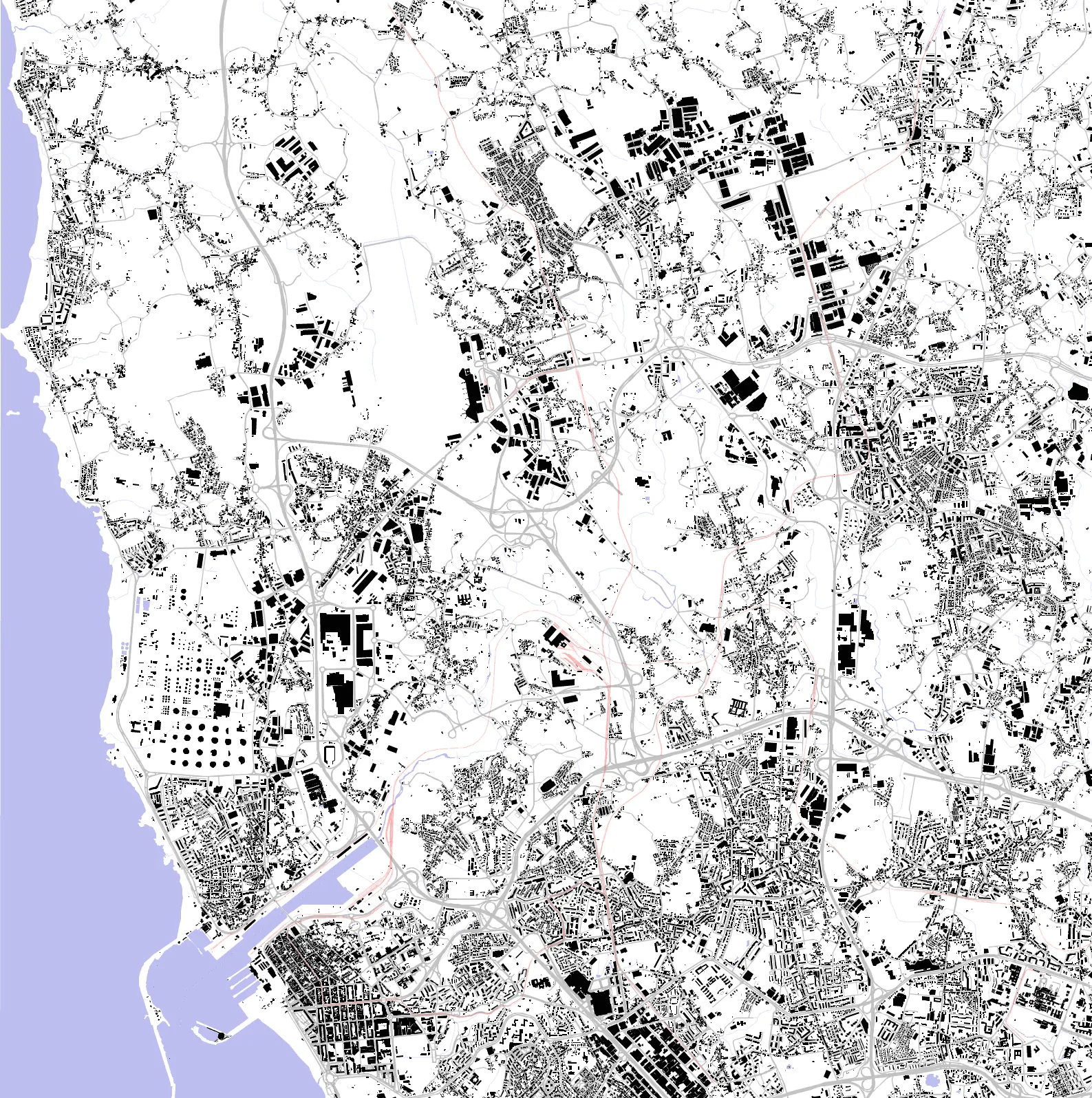 Matosinhos figure ground plan