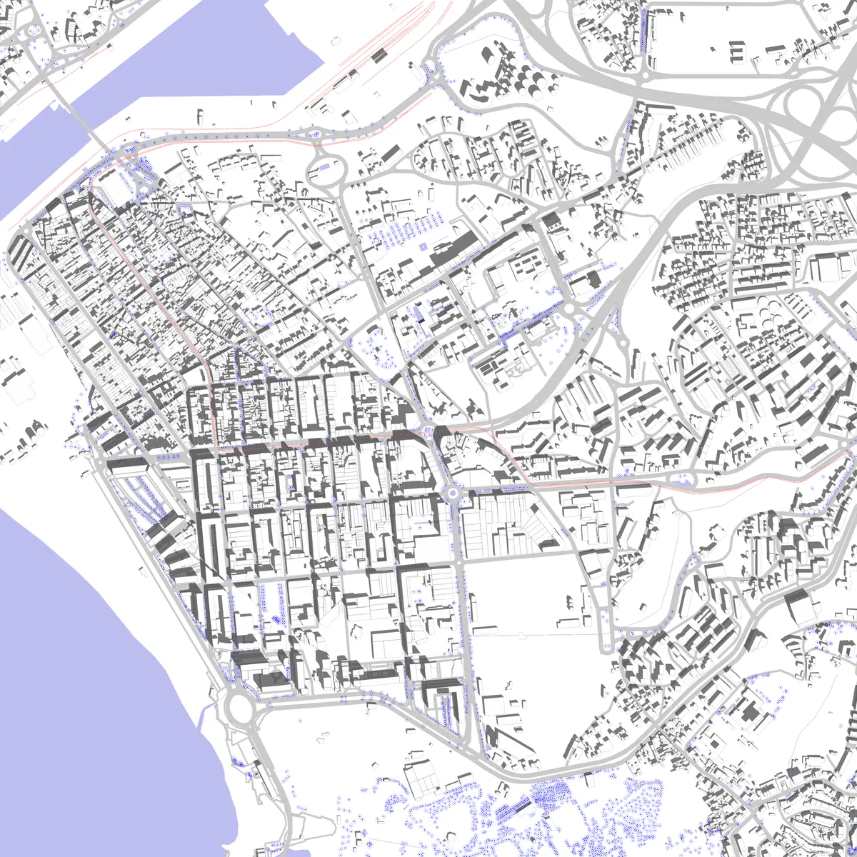 Matosinhos site plan (2.5 km)
