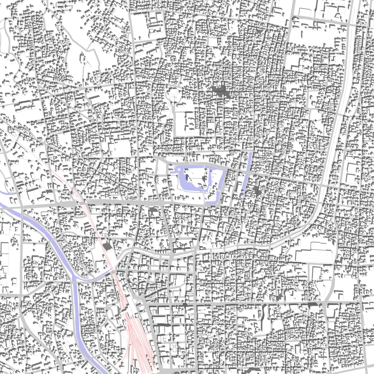 松本市 敷地図 (2.5 km)
