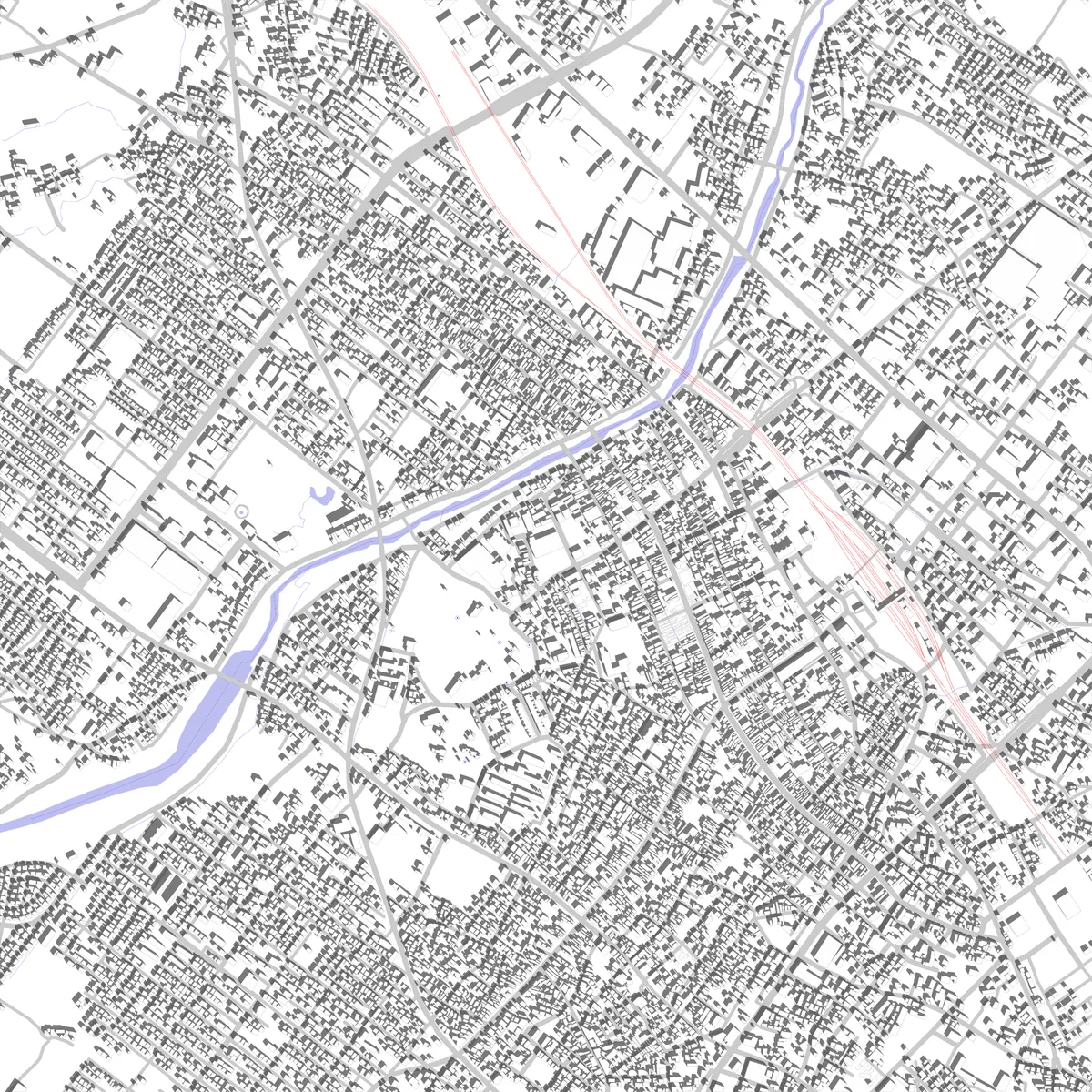 Matsusaka Lageplan (2,5 km)