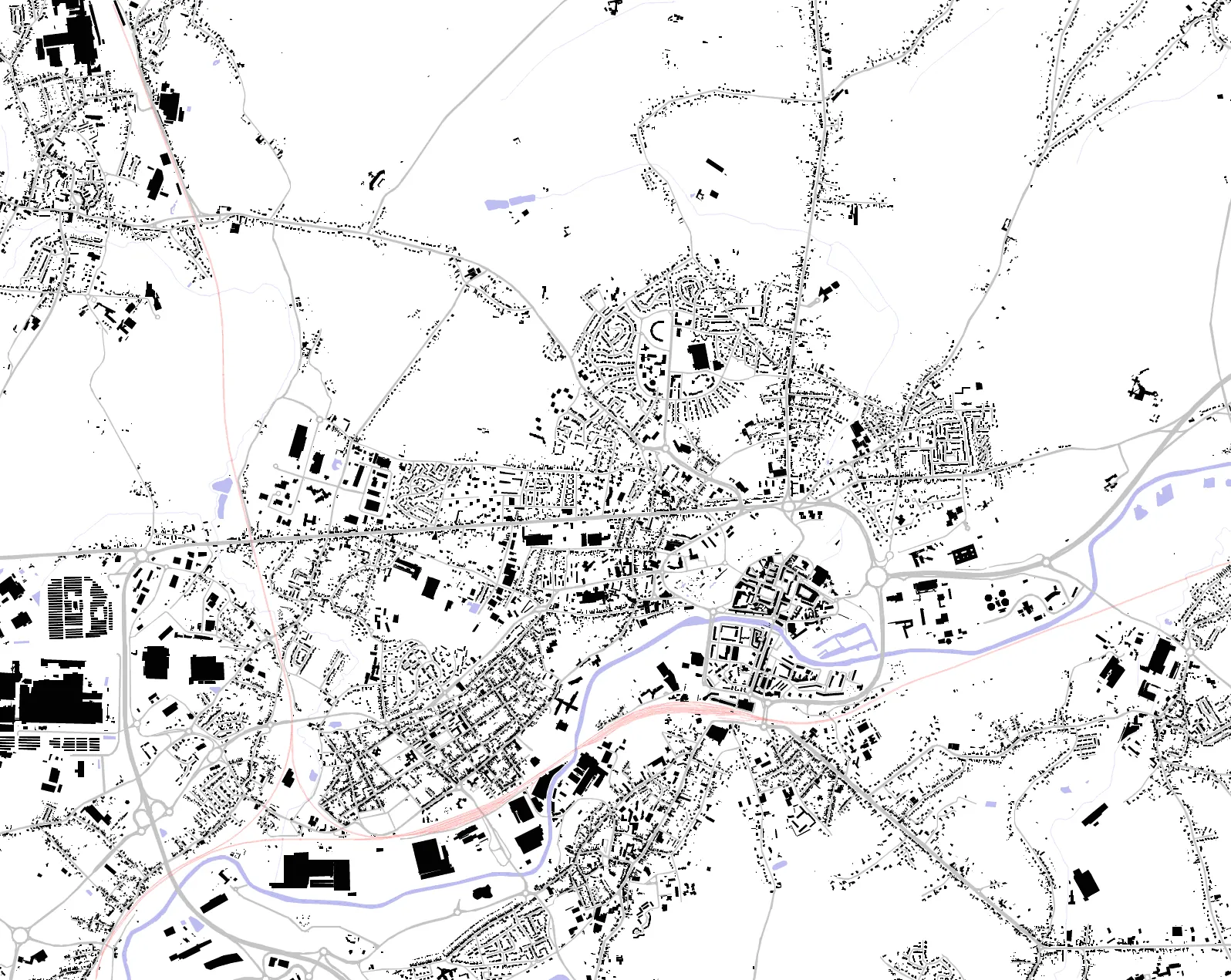 Maubeuge Schwarzplan