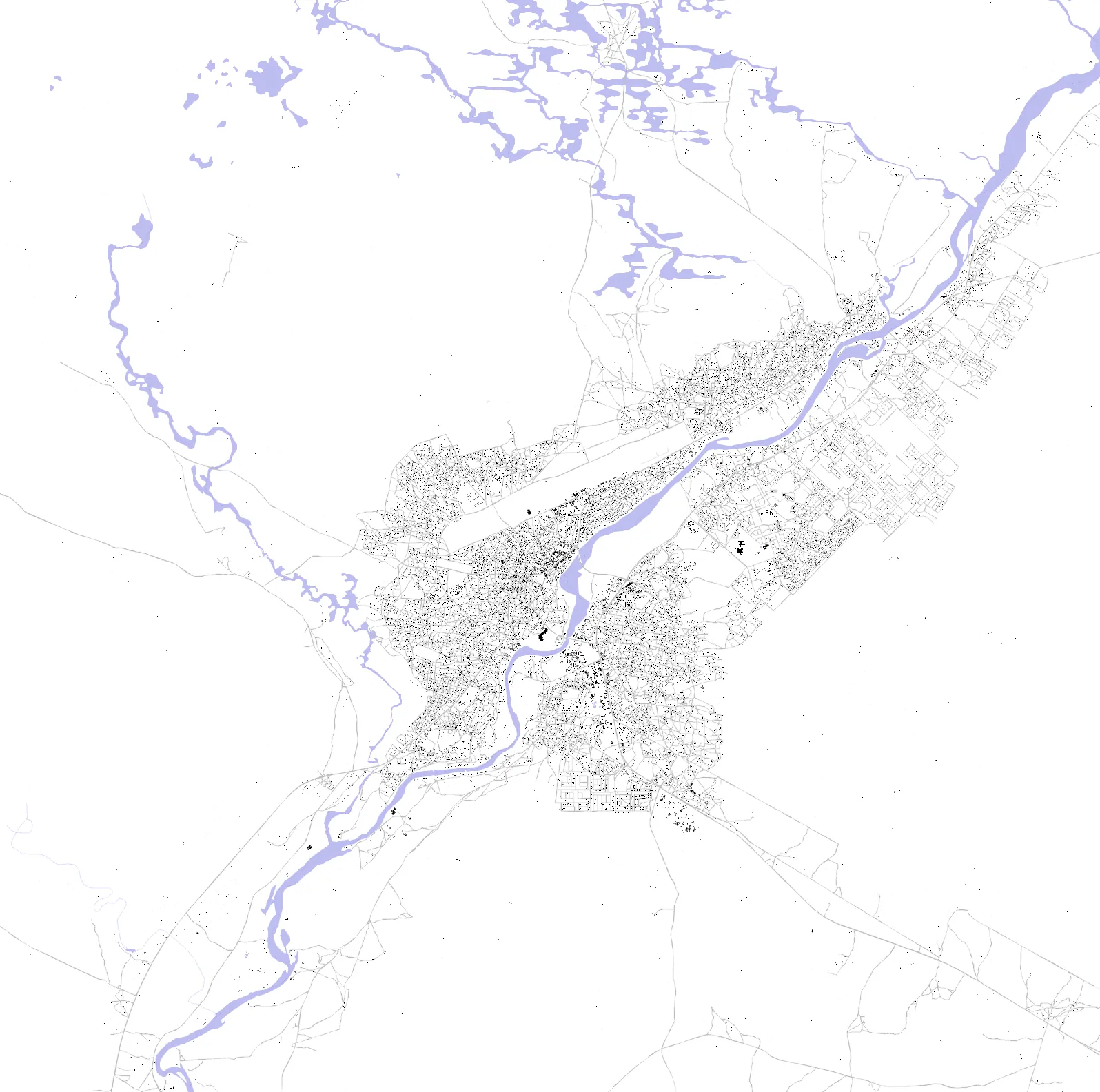 Maun figure ground plan