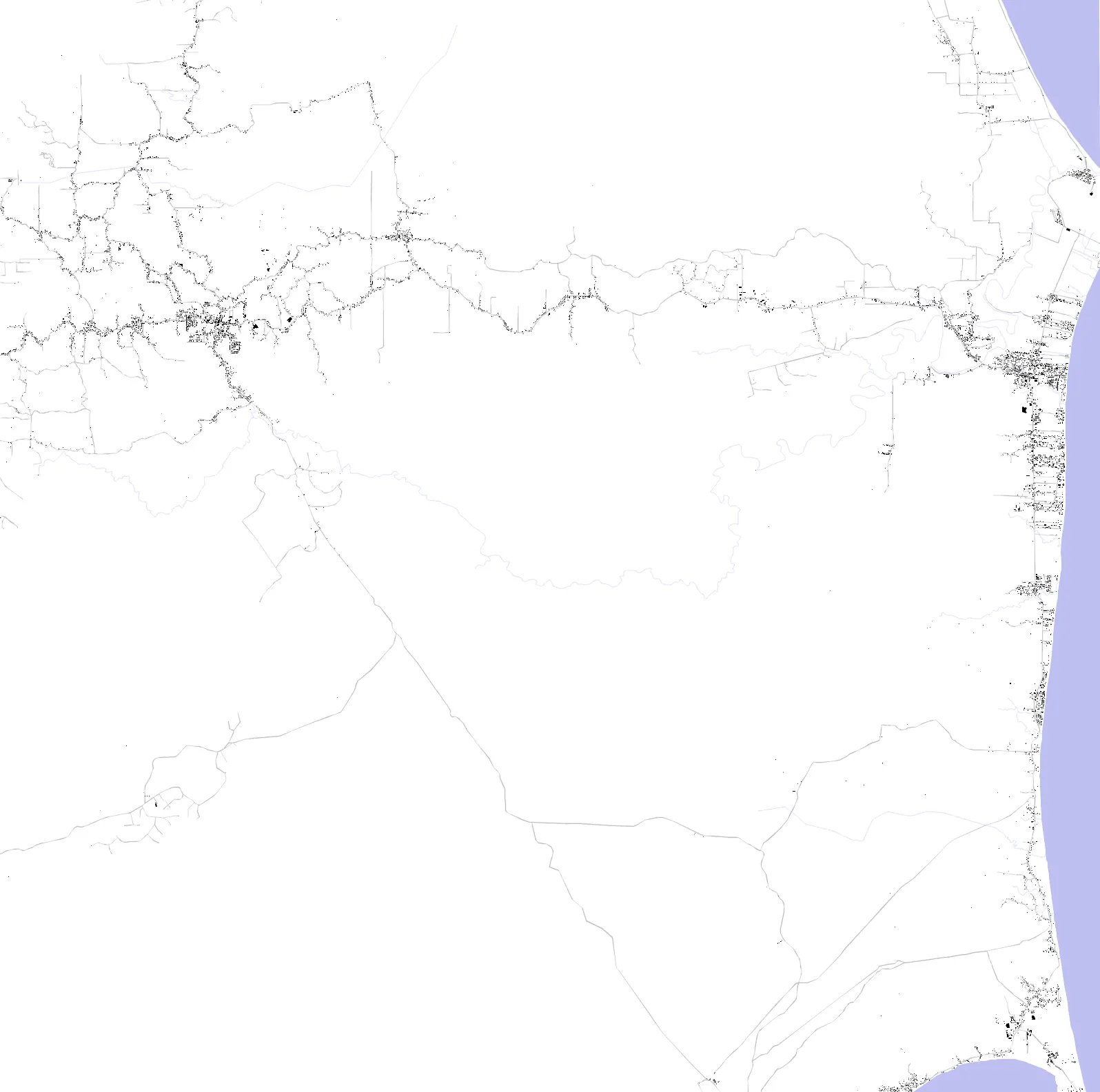 Mayaro-Rio Claro figure ground plan