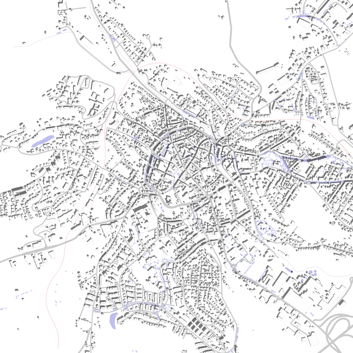 Mayen Lageplan (2,5 km)