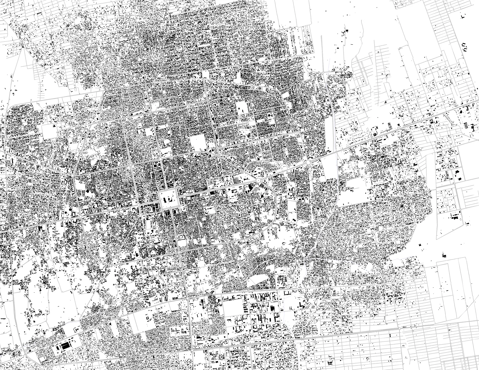Mazar-i-Sharif figure ground plan