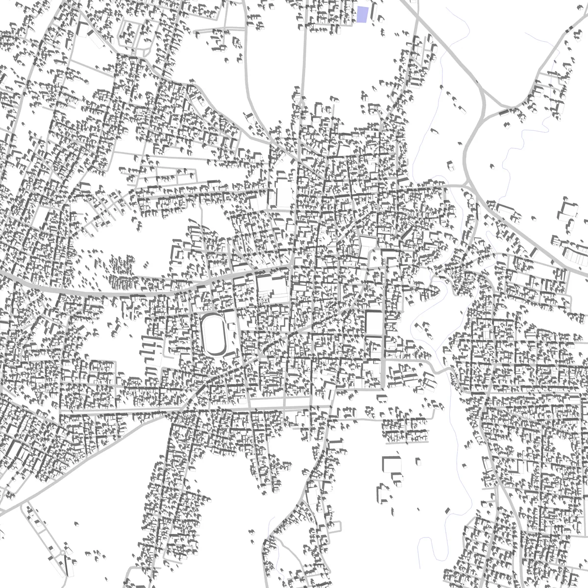 Mazatenango plano de situación (2,5 km)