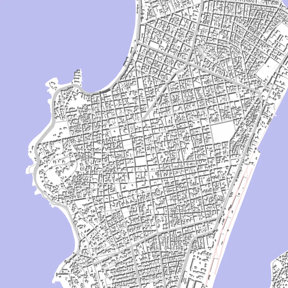 Mazatlán plano de situación (2.5 km)