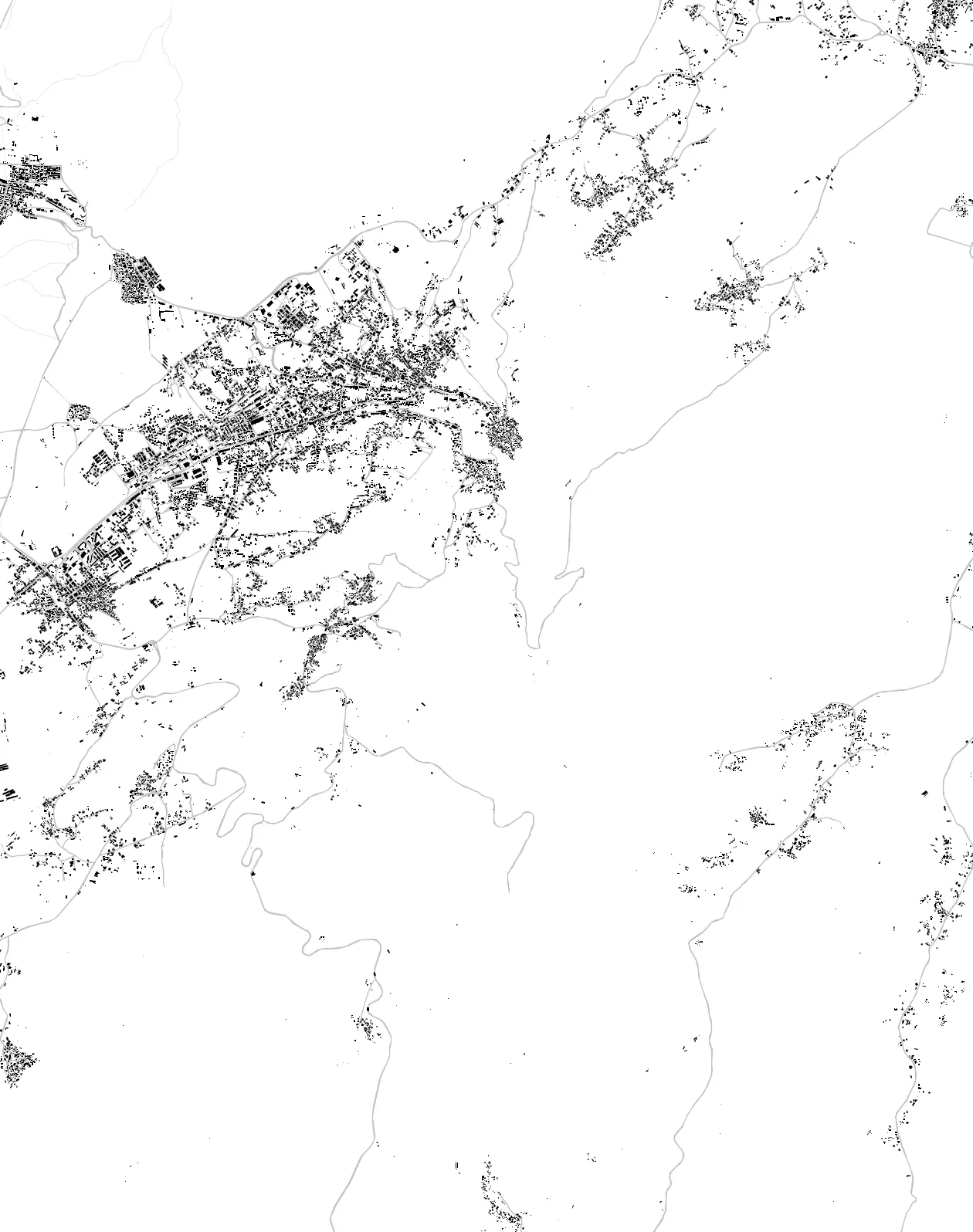 Mazouna figure ground plan