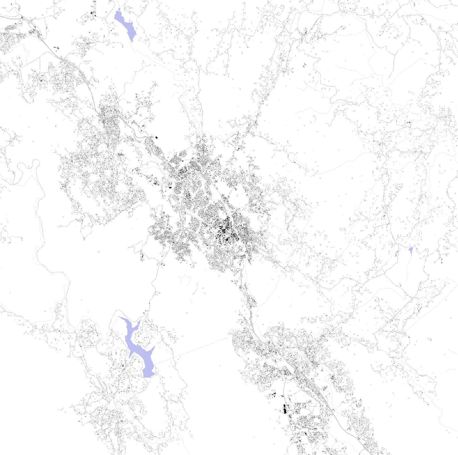 Mbabane figure ground plan