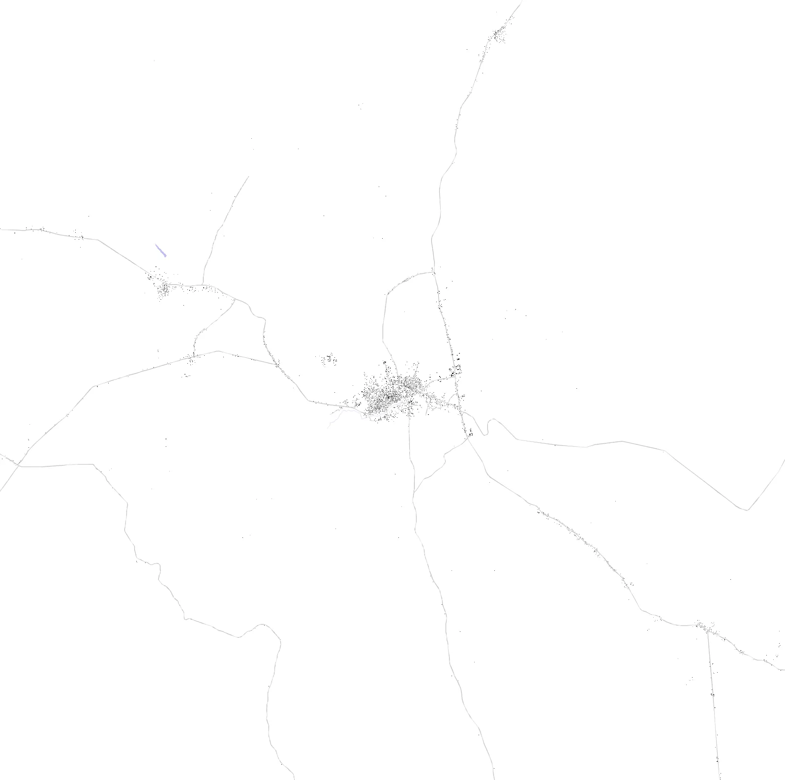 Mbaïki figure ground plan