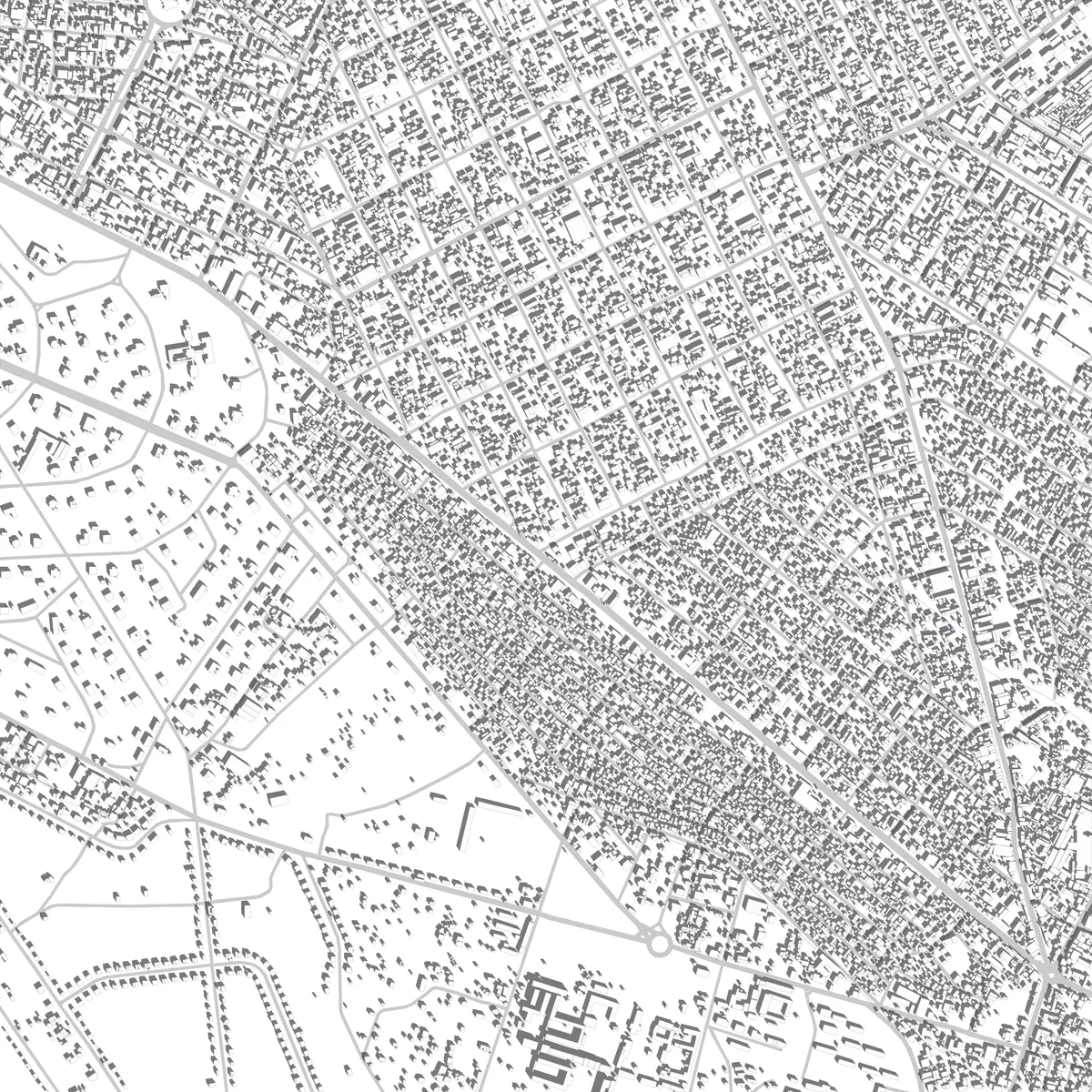 Mbuji-Mayi plan de situation (2,5 km)