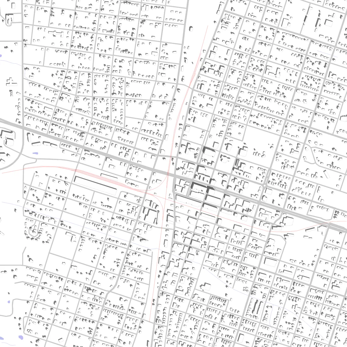 McAlester Lageplan (2,5 km)