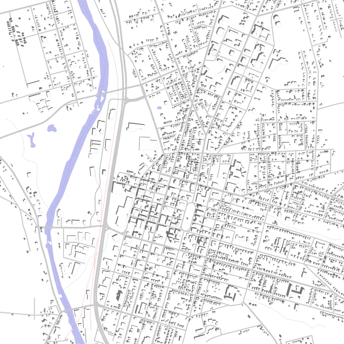 Meadville site plan (2.5 km)