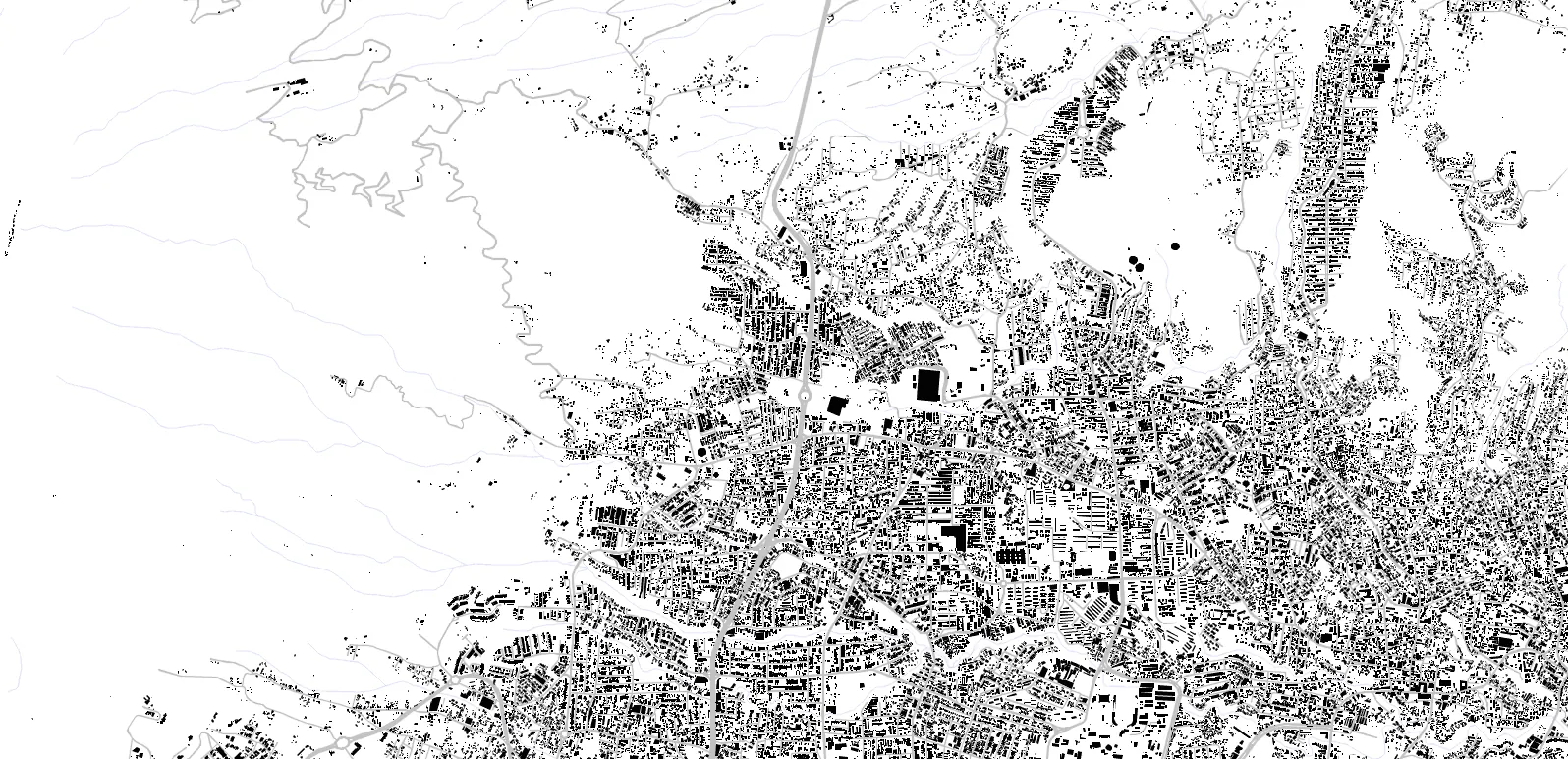 Mejicanos figure ground plan