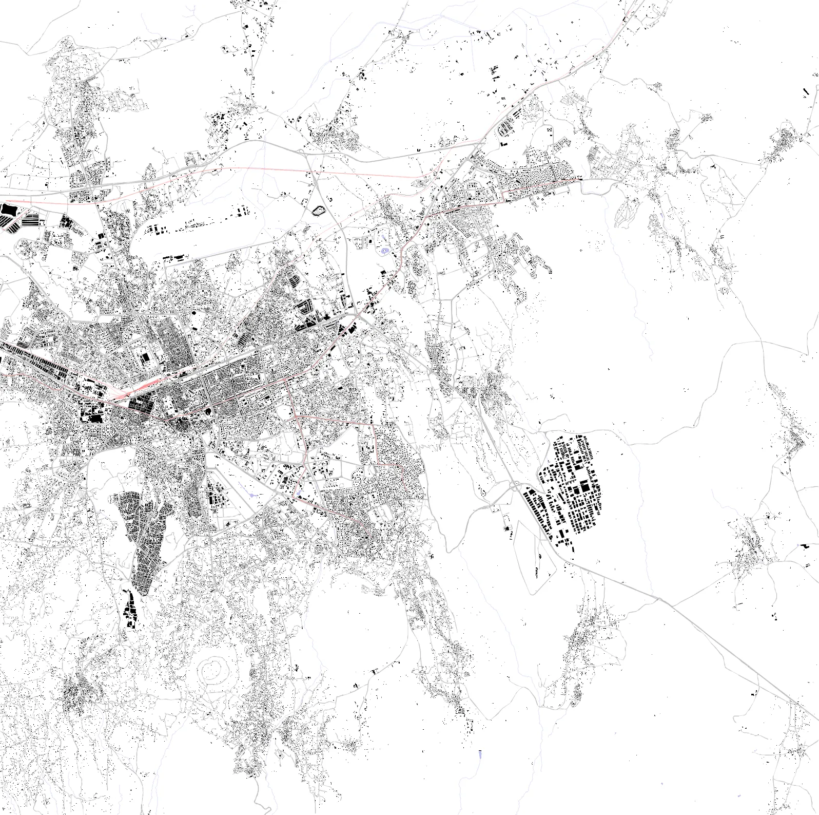 Melikgazi figure ground plan