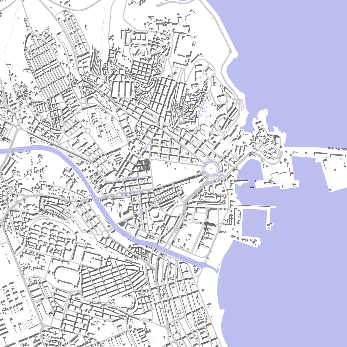Melilla Lageplan (2,5 km)
