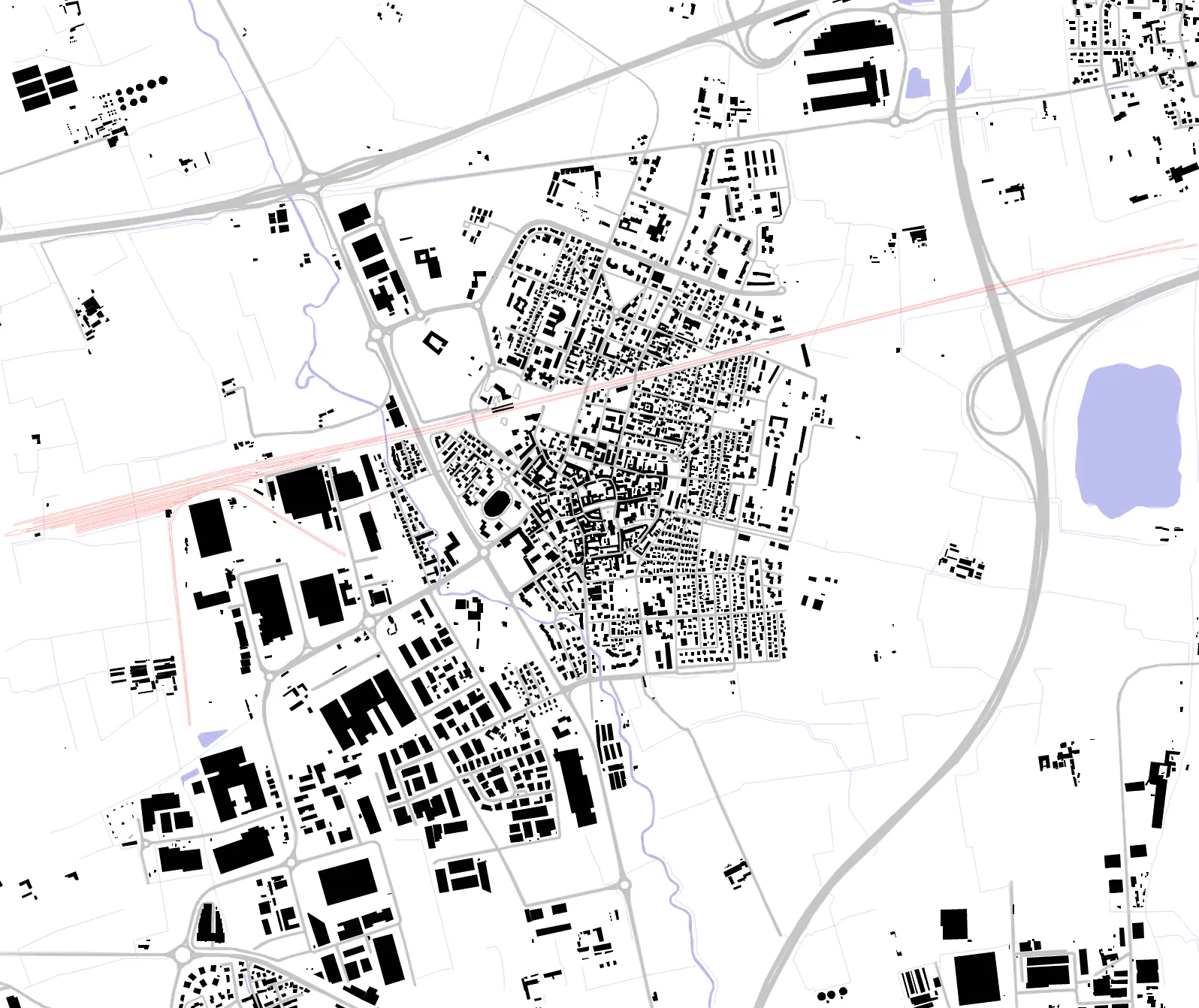 Melzo figure ground plan