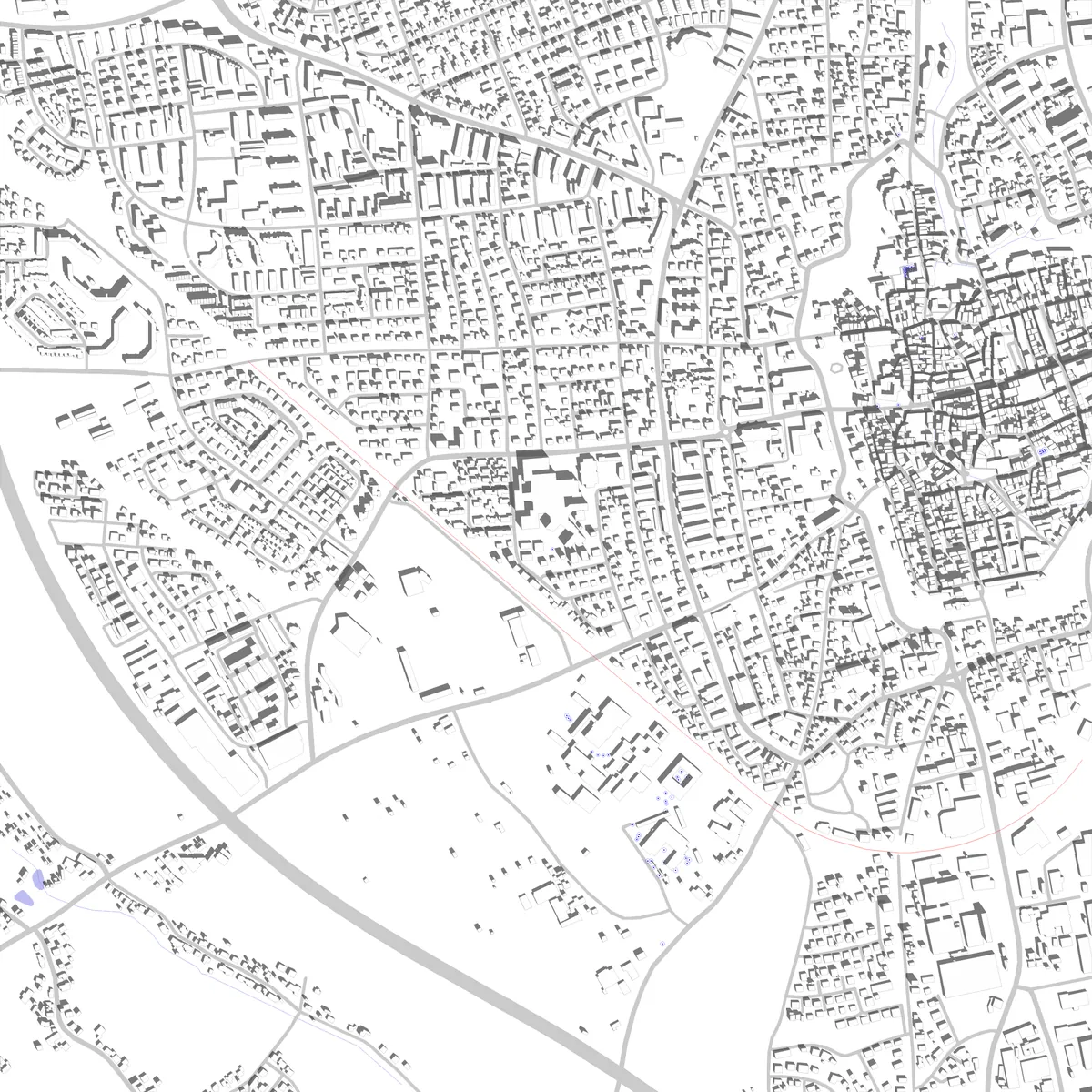 Memmingen Lageplan (2,5 km)