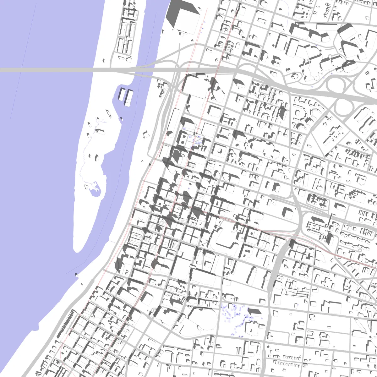 Memphis site plan (2.5 km)