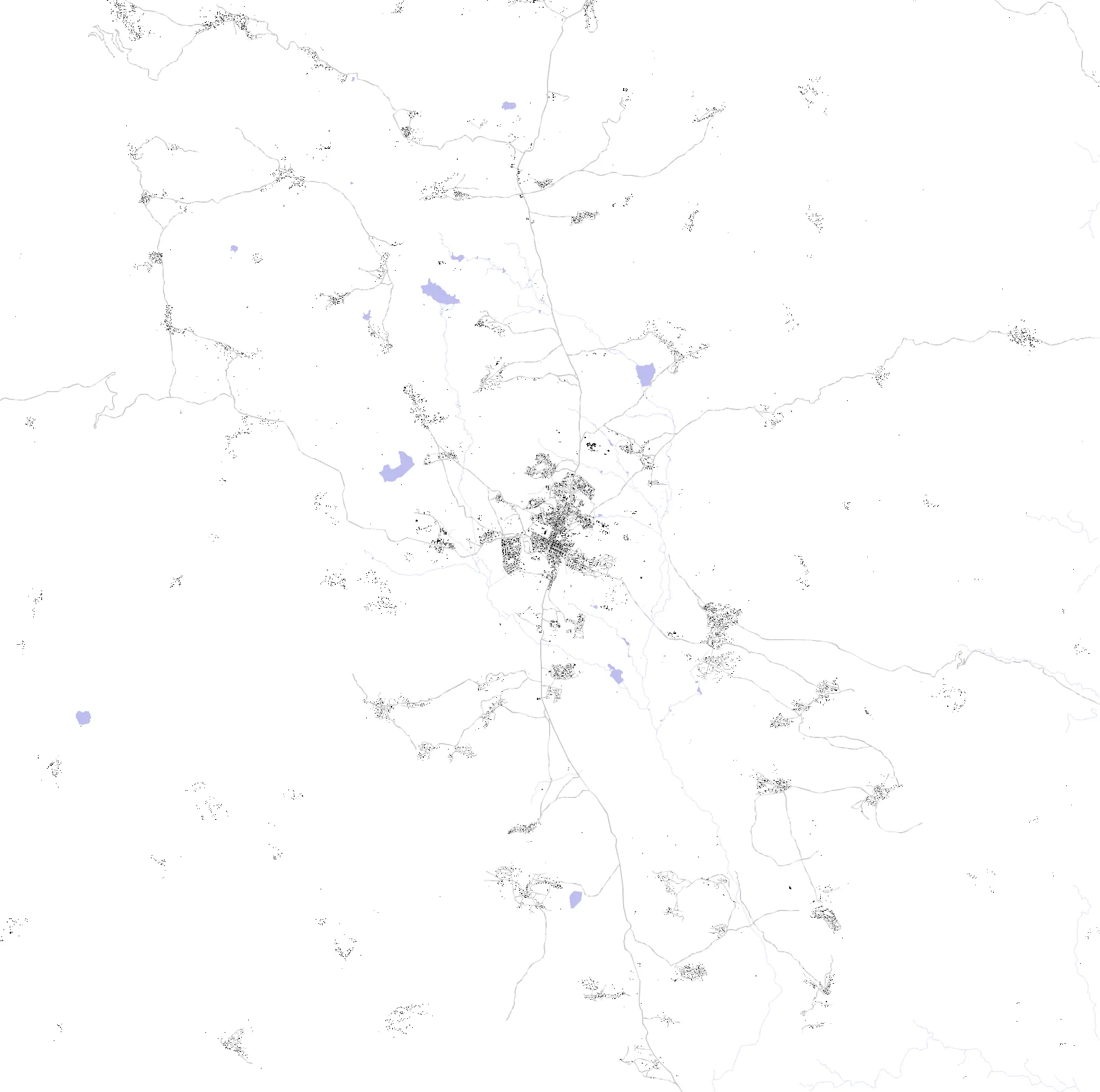 Mendefera figure ground plan