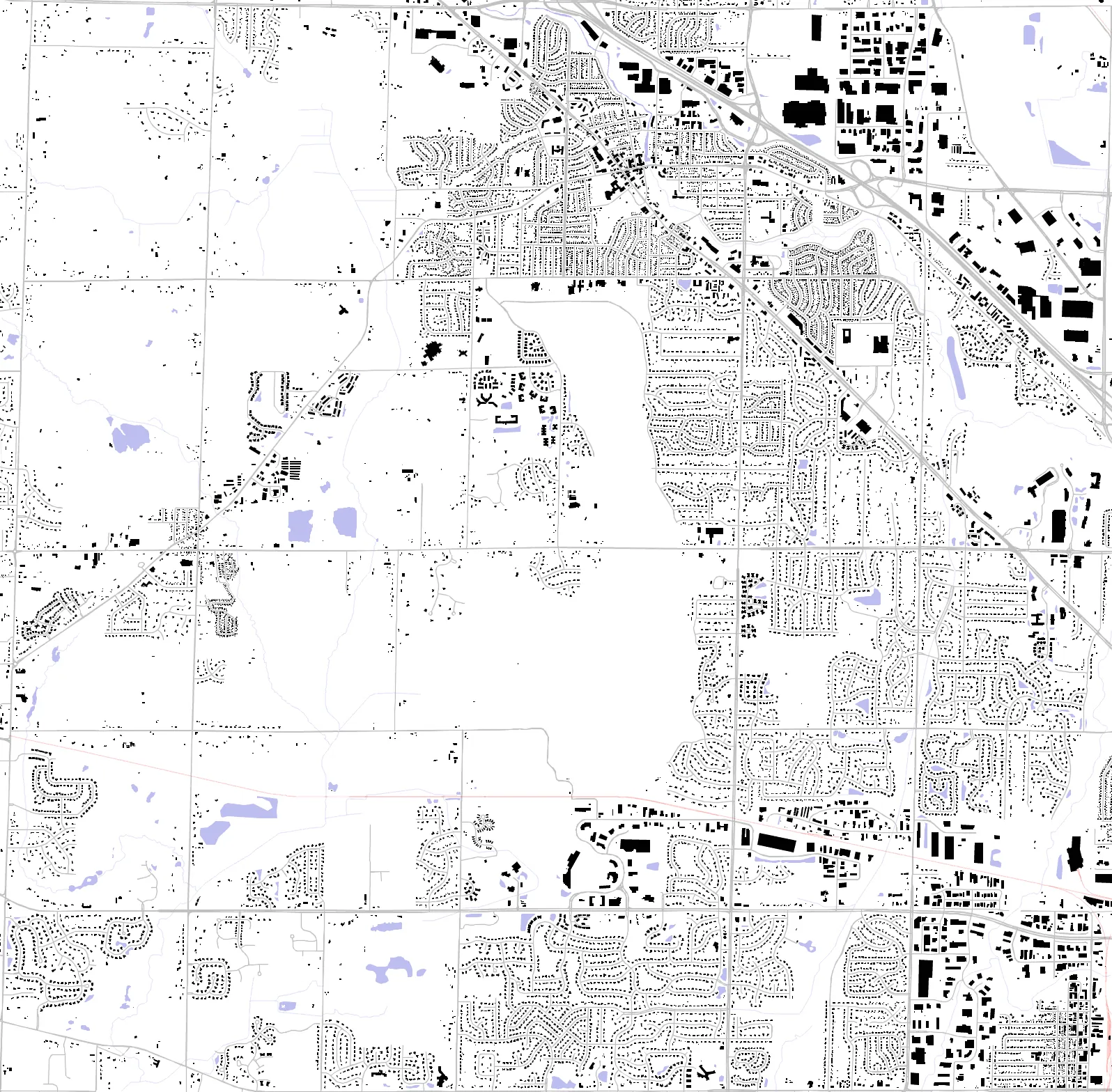 Menomonee Falls Schwarzplan