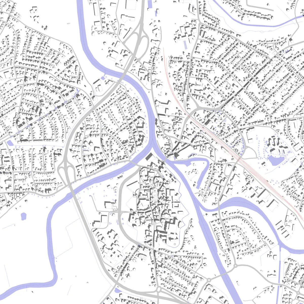 Meppen Lageplan (2,5 km)