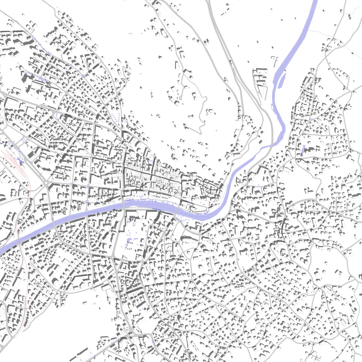 Merano planimetria di sito (2,5 km)