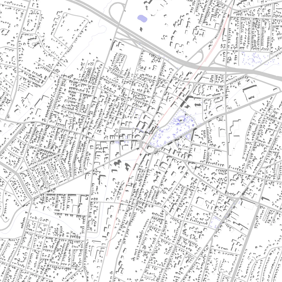 Meriden site plan (2.5 km)