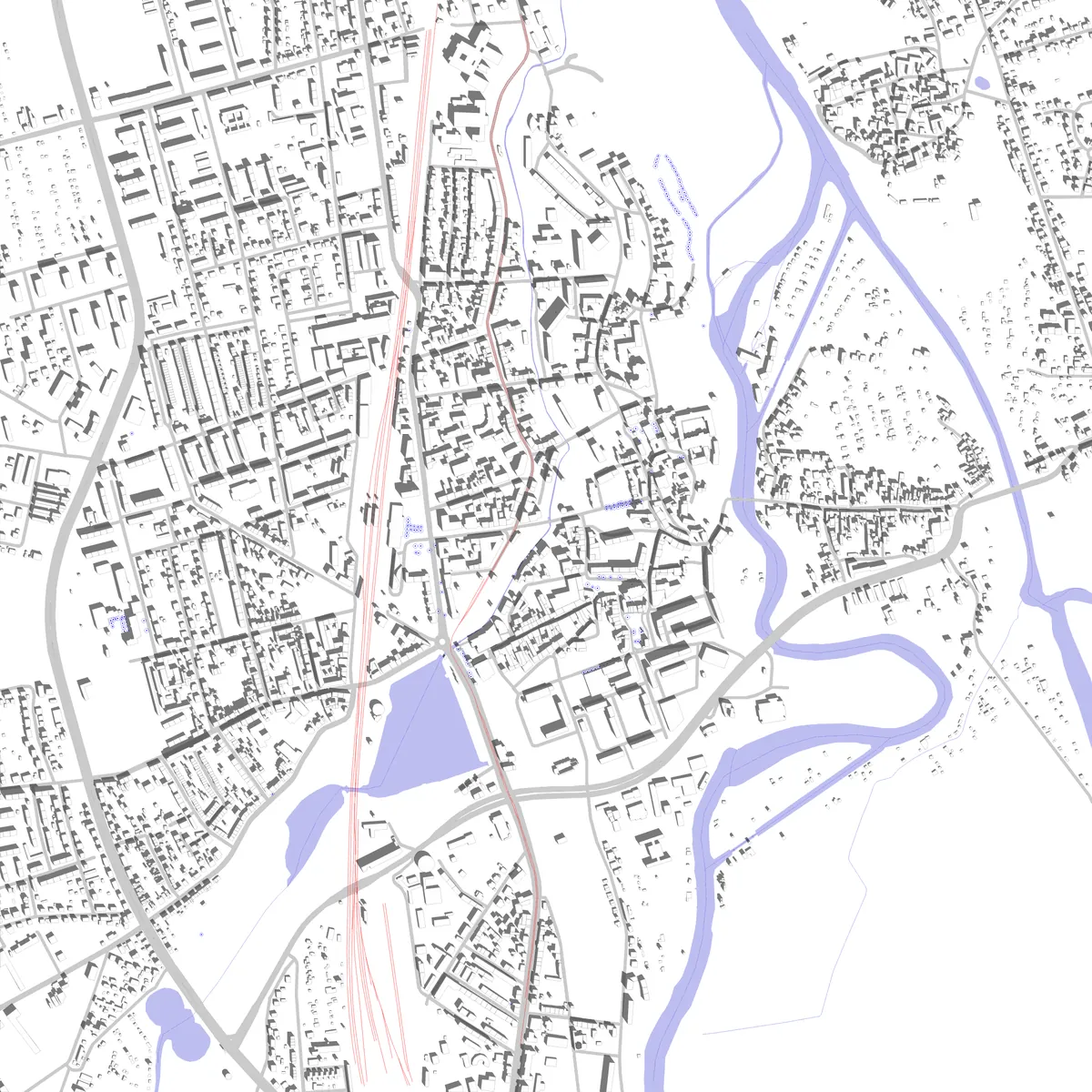 Merseburg Lageplan (2,5 km)