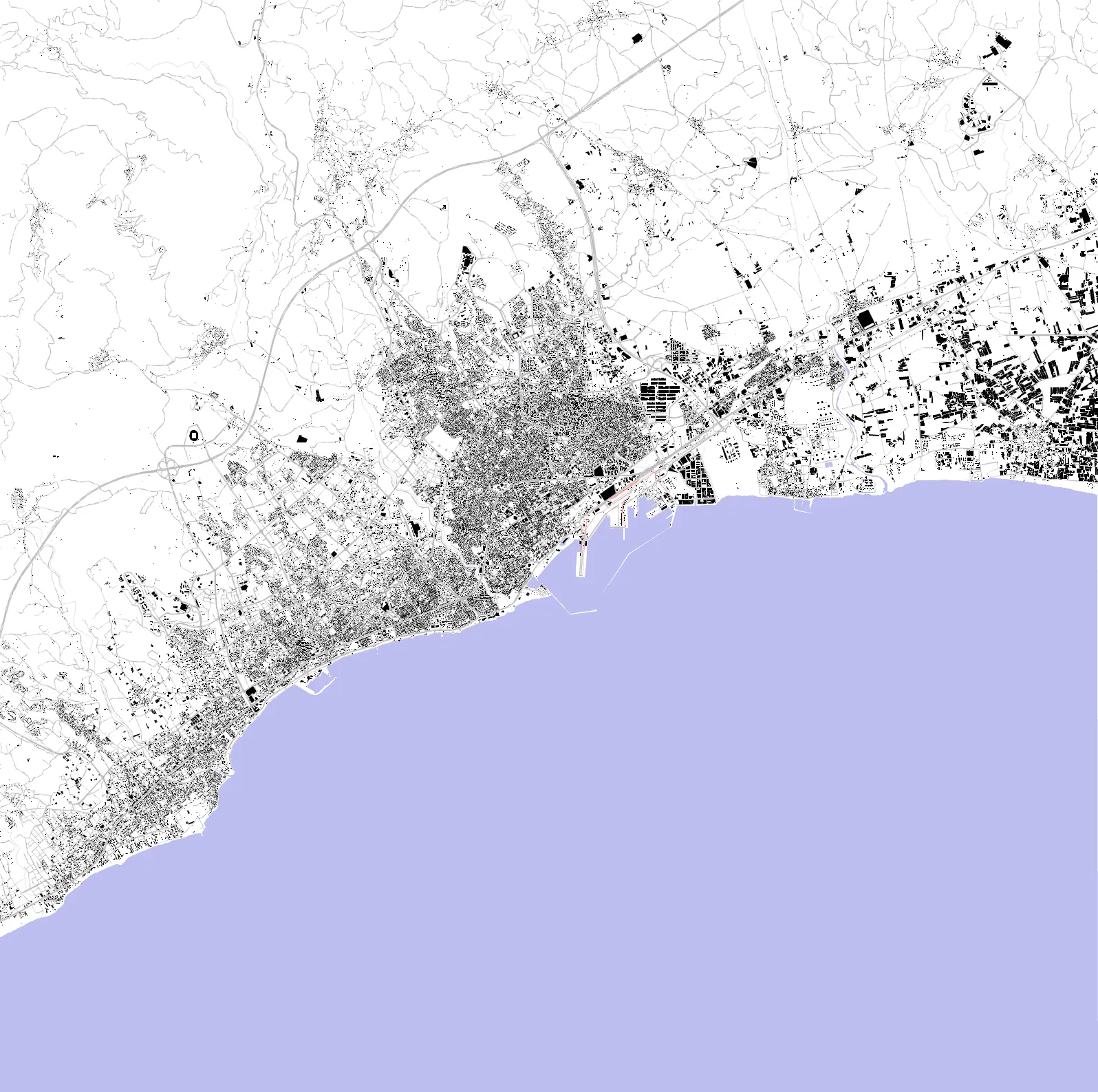 Mersin Schwarzplan