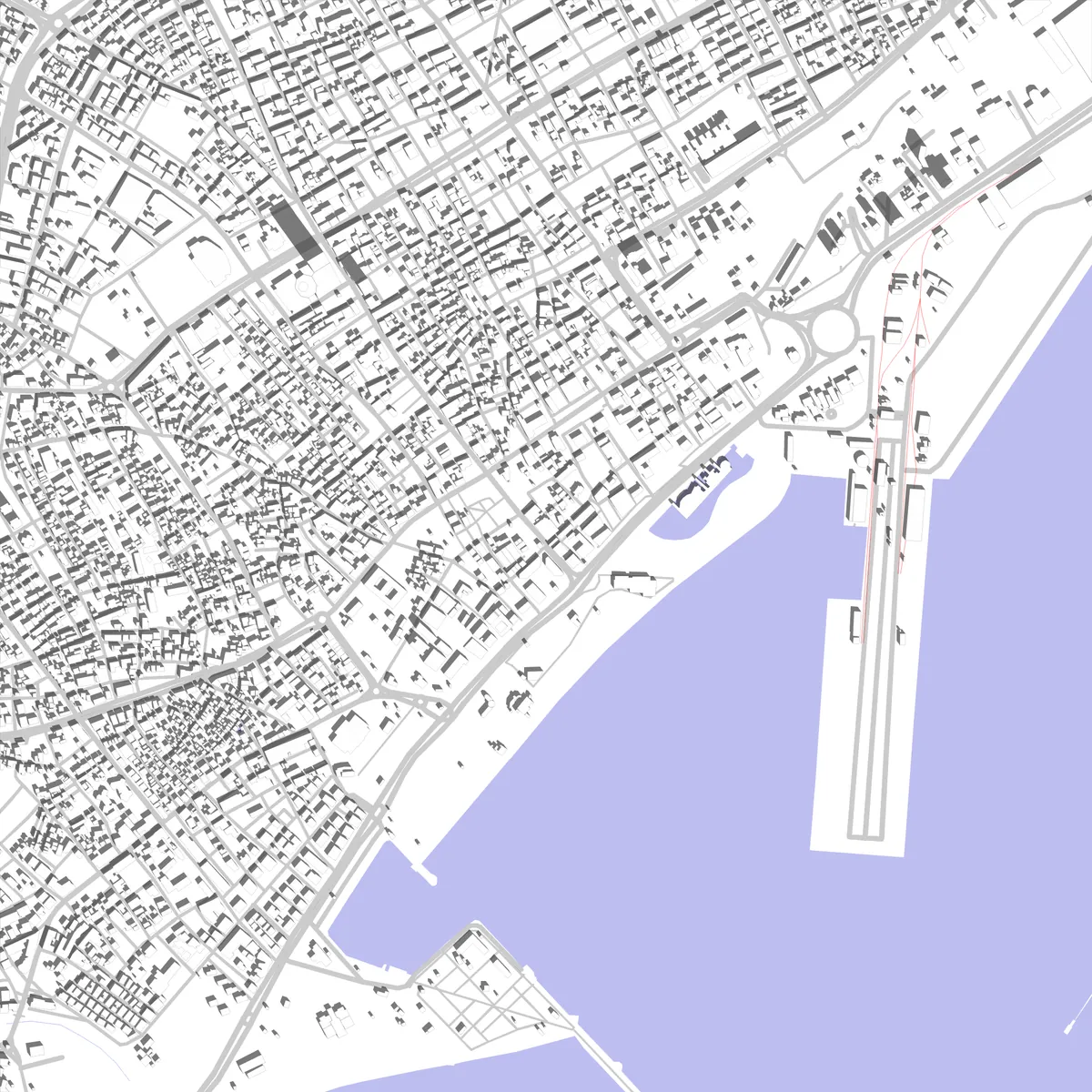 Mersin Lageplan (2,5 km)