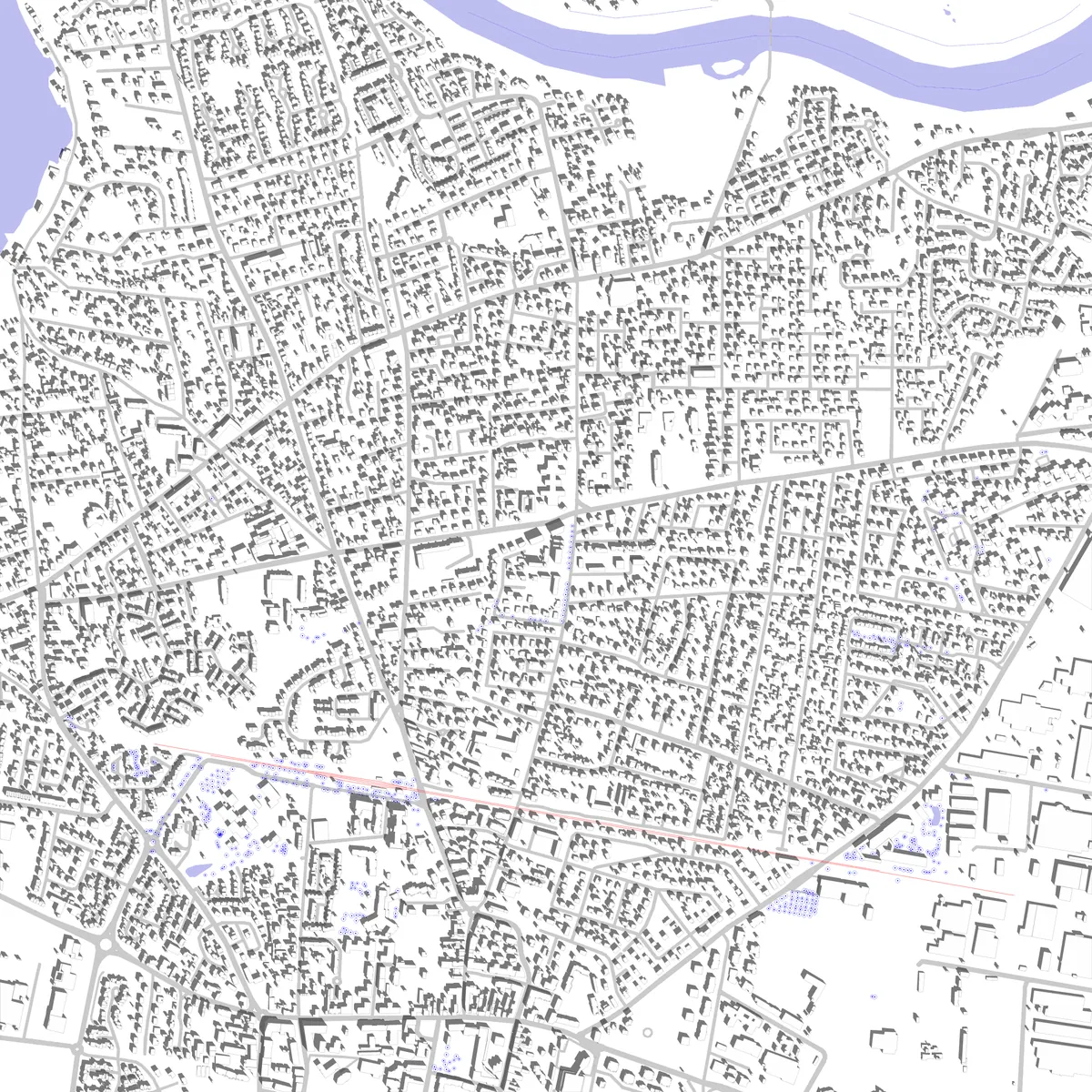 Meyzieu plan de situation (2,5 km)