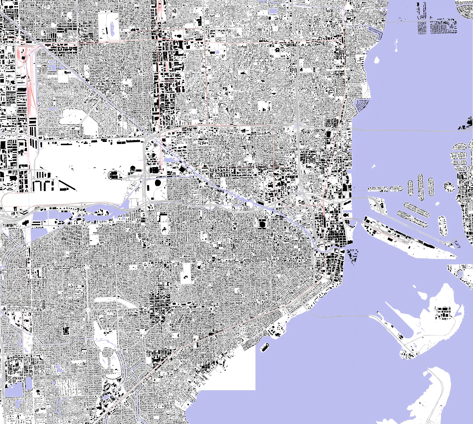 Miami figure ground plan