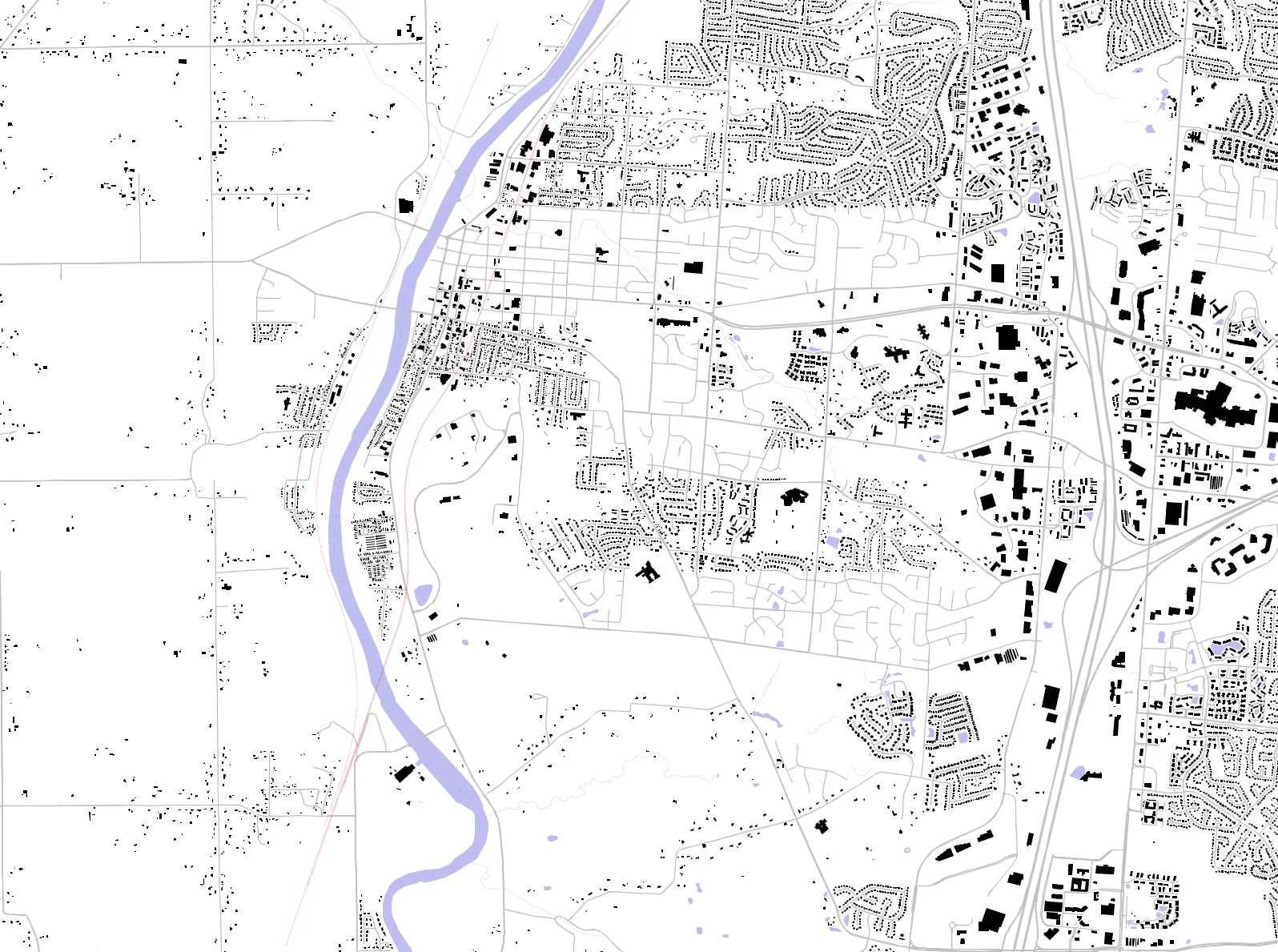 Miamisburg figure ground plan