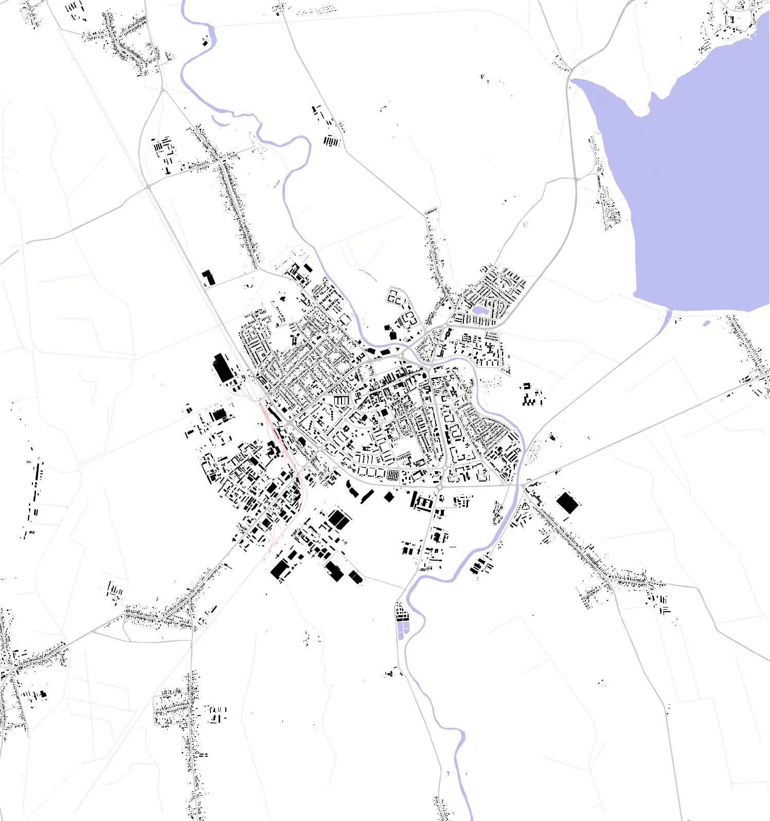 Michalovce figure ground plan