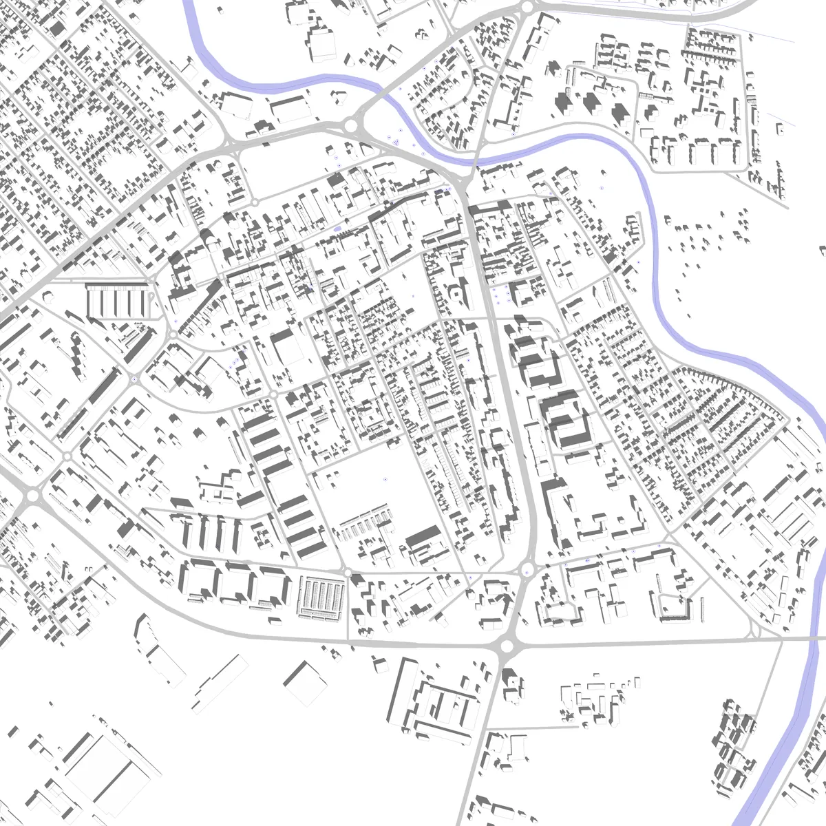 Michalovce site plan (2.5 km)