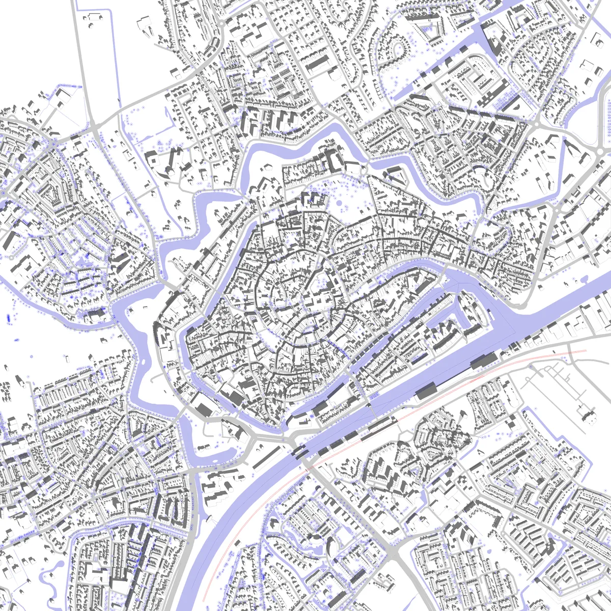 Middelburg situatieplan (2,5 km)