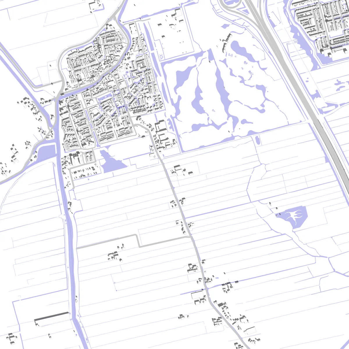 Midden-Delfland situatieplan (2,5 km)
