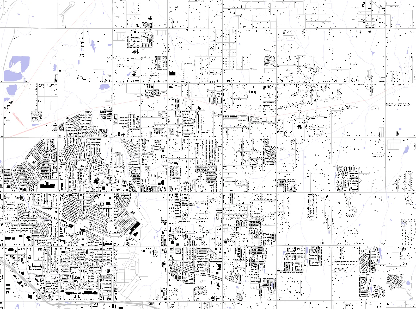 Midwest City figure ground plan