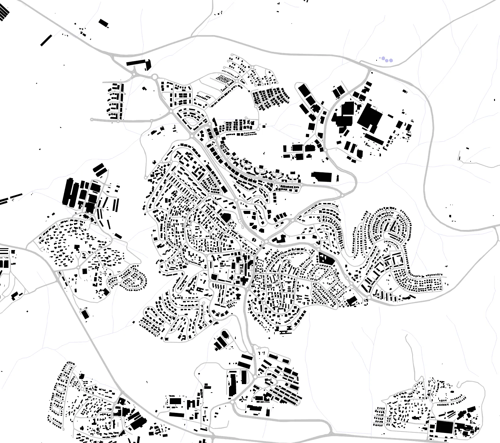 Migdal HaEmek figure ground plan