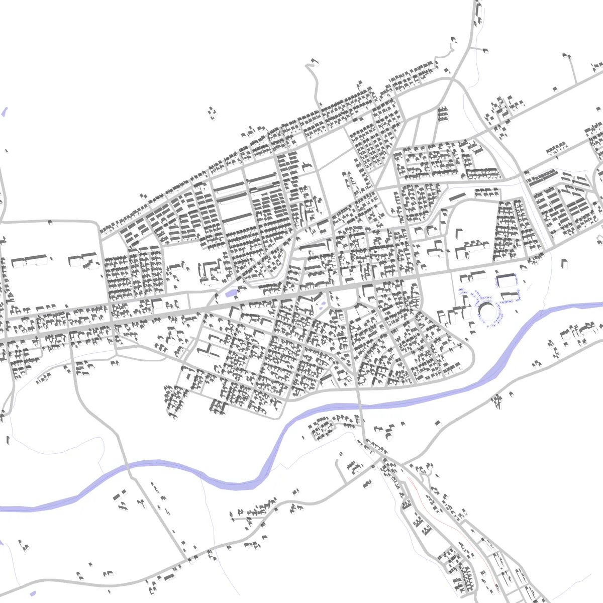三笠市 敷地図 (2.5 km)