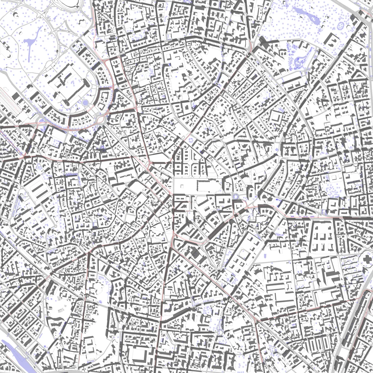 Milan site plan (2.5 km)