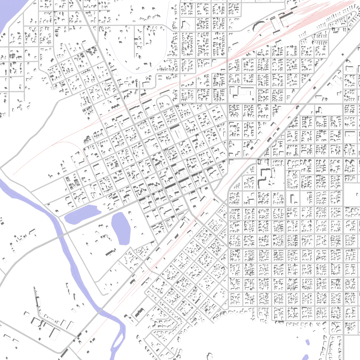 Miles City site plan (2.5 km)