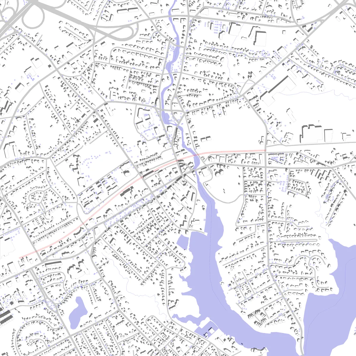 Milford site plan (2.5 km)