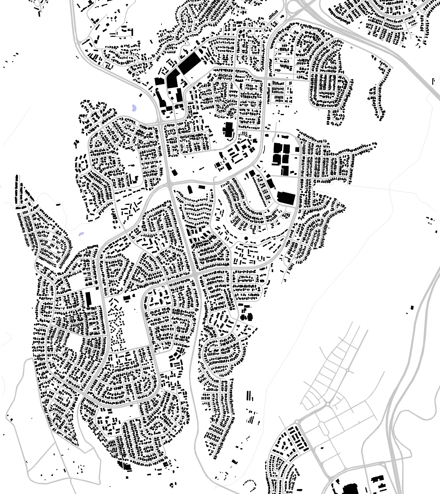 Mililani Town figure ground plan
