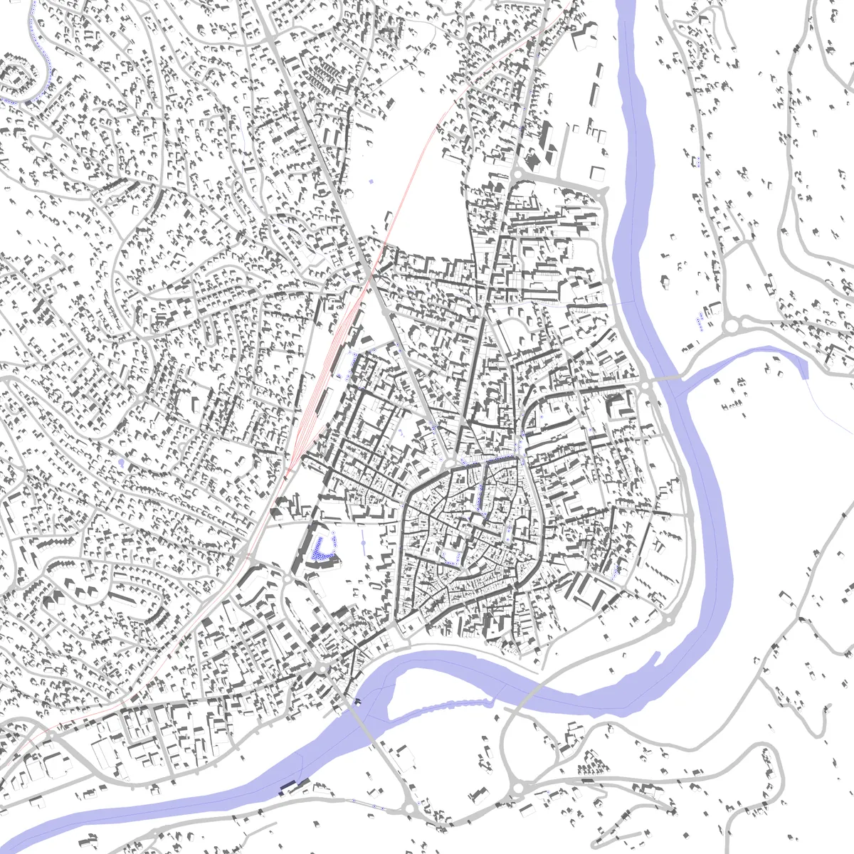 Millau Lageplan (2,5 km)