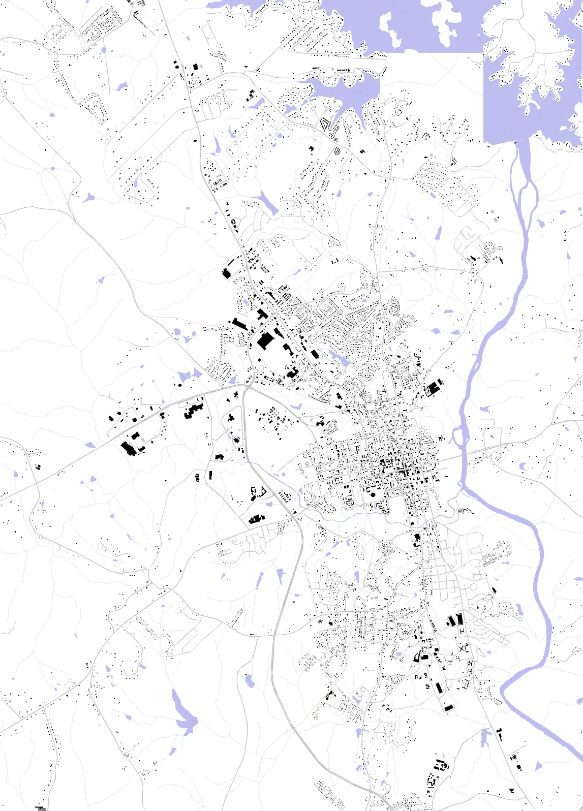 Milledgeville figure ground plan