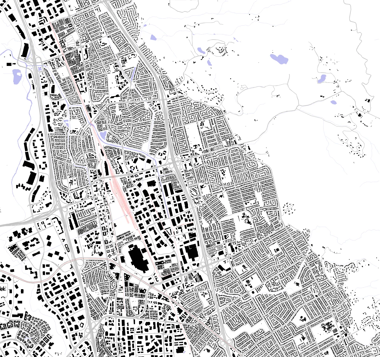 Milpitas figure ground plan
